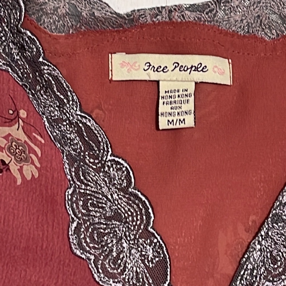 Free People Woman Floral Pattern Dress Size M - Picture 5 of 12